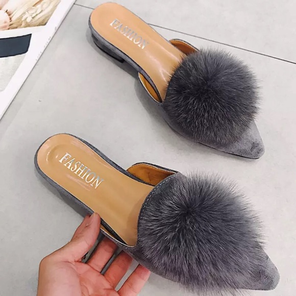 Bow Pink Mule Designer Slide 🛍 1 pink and 2 gray - Picture 3 of 7